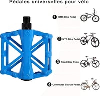Winlauyet ultrakönnyű kerékpár pedál 9/16" MTB BMX treking univerzális csúszásmentes 5