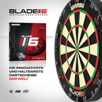 Țintă de darts Winmau Blade 6 Triple Core Carbon - sisal, aprobată PDC 7