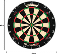 Țintă de darts Winmau Blade 6 Triple Core Carbon - sisal, aprobată PDC 9