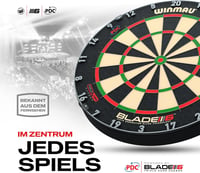 Țintă de darts Winmau Blade 6 Triple Core Carbon - sisal, aprobată PDC 2