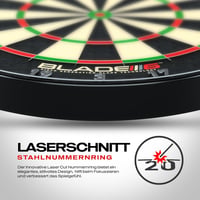 Țintă de darts Winmau Blade 6 Triple Core Carbon - sisal, aprobată PDC 4