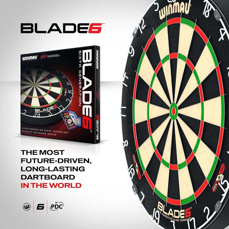 Winmau Blade X & Blade 6 PDC Steeldart Dartscheibe Sisal