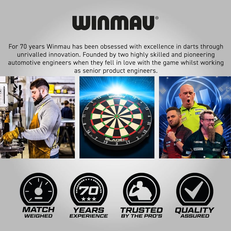 Winmau Blade X & Blade 6 PDC Steeldart Dartscheibe Sisal