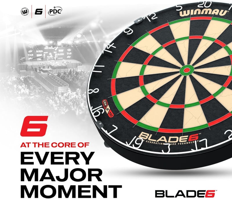 Winmau Blade X & Blade 6 PDC Steeldart Dartscheibe Sisal
