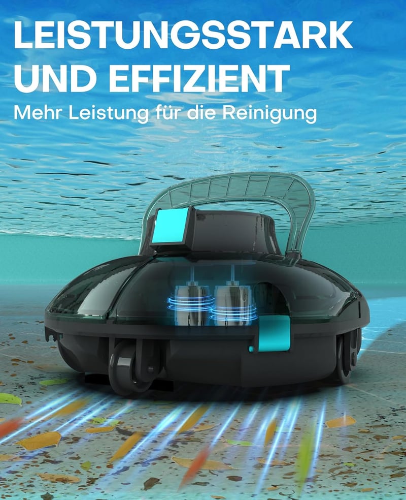 WINNY POOL CLEANER Winny 200 Medence Robot, Vezeték Nélküli Porszívó 75 Perc Üzemidő