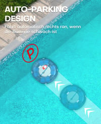 WINNY POOL CLEANER Winny 200 Medence Robot, Vezeték Nélküli Porszívó 75 Perc Üzemidő 4
