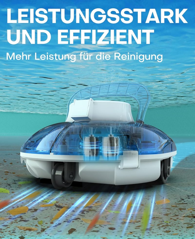 WINNY POOL CLEANER Winny 200 Medence Robot, Vezeték Nélküli Porszívó 75 Perc Üzemidő