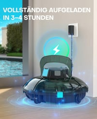 WINNY POOL CLEANER Winny 200 Medence Robot, Vezeték Nélküli Porszívó 75 Perc Üzemidő 8