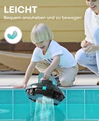WINNY POOL CLEANER Winny 200 Medence Robot, Vezeték Nélküli Porszívó 75 Perc Üzemidő 7