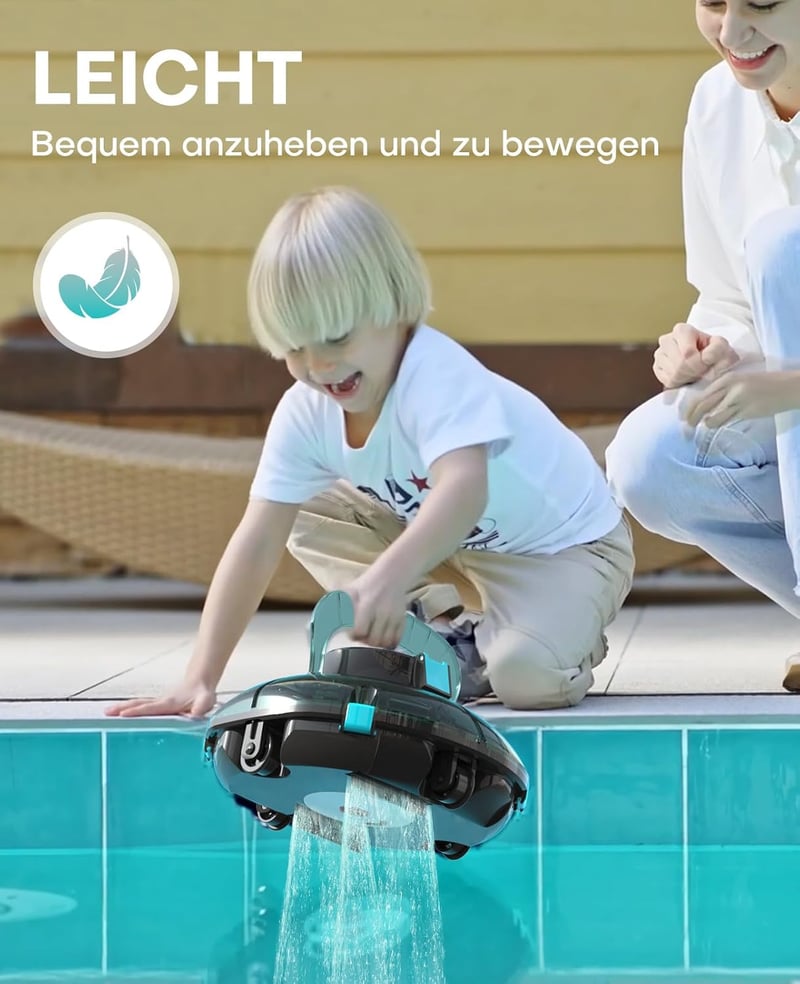 WINNY POOL CLEANER Winny 200 Medence Robot, Vezeték Nélküli Porszívó 75 Perc Üzemidő