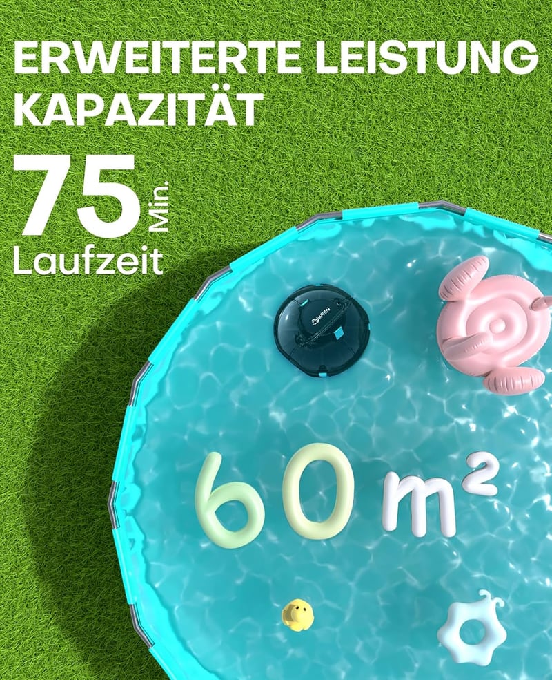 WINNY POOL CLEANER Winny 200 Medence Takarító Robot 75 Perc Üzemidő 60m²-ig