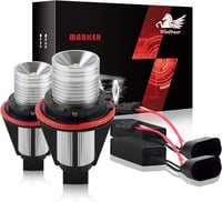 WinPower 2db 5W Angel Eyes Marker LED Izzó 6000K Fehér BMW E39 E60 E87 E83 E53 Kompatibilis Vízálló 1