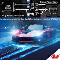 WinPower HID Xenon Izzó H11/H8/H9 12V Autó Fényszóró Égő 2 darabos Készlet Első Lámpa 7