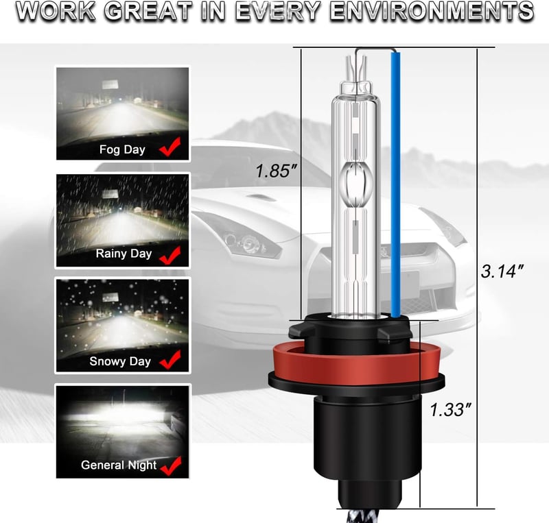 WinPower HID Xenon Izzó H11/H8/H9 12V Autó Fényszóró Égő 2 darabos Készlet Első Lámpa