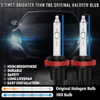 WinPower HID Xenon Izzó H11/H8/H9 12V Autó Fényszóró Égő 2 darabos Készlet Első Lámpa 3