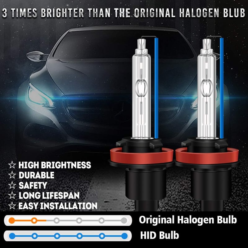 WinPower HID Xenon Izzó H11/H8/H9 12V Autó Fényszóró Égő 2 darabos Készlet Első Lámpa
