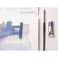Pensulă de acuarelă rotundă Winsor & Newton Seria 7 Kolinsky Nr. 4 - 3 mm, lucrată manual, calitate premium 5