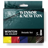 Sada olejových farieb Winsor & Newton Winton Botanic – 5 odtieňov, každý 37 ml, vysoká hustota pigmentu, svetlostále a trvácne 1