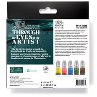 Sada olejových farieb Winsor & Newton Winton Botanic – 5 odtieňov, každý 37 ml, vysoká hustota pigmentu, svetlostále a trvácne 5