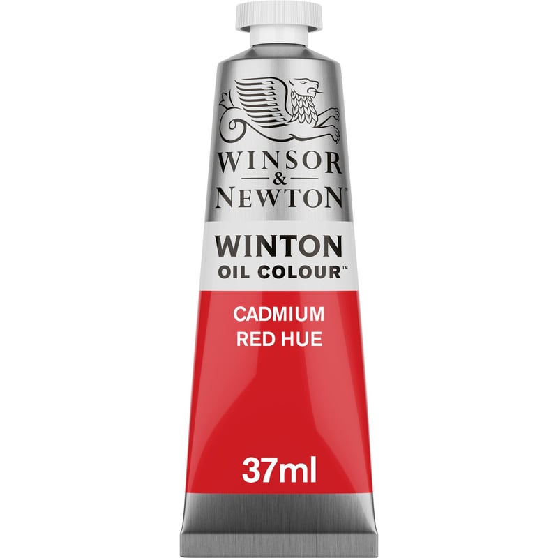 Vopsea de ulei Winsor & Newton Winton – nuanță roșu cadmiu, 37 ml – putere mare de acoperire, rezistentă la lumină, bogată în pigmenți