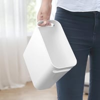 Winter Shore 6L Műanyag Irodai Szemetes Szett (4db) - Kompakt Hulladékgyűjtő Beépített Fogantyúval - Keskeny Konyhai, Hálószobai és Íróaszta 5