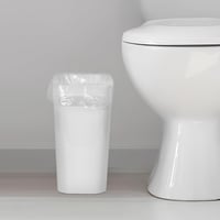 Winter Shore 6L Műanyag Irodai Szemetes Szett (4db) - Kompakt Hulladékgyűjtő Beépített Fogantyúval - Keskeny Konyhai, Hálószobai és Íróaszta 6