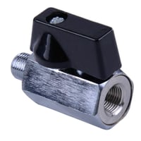 winwill 2ks 1/8" NPT Mosadzný Guľový Ventil - Poniklovaný, Mini Uzatvárací Ventil s Dvojitým Tesnením pre Vodu, Olej - Obojsmerný Prietok 2