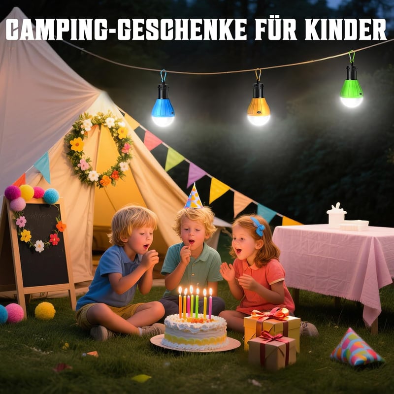Winzwon Kempinglámpa - Többszínű, Vízlepergető, 150 Lumen, 9 LED, Akasztható, Fényerőszabályozós, AAA Elemmel Működő