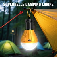 Winzwon Kempinglámpa - Többszínű, Vízlepergető, 150 Lumen, 9 LED, Akasztható, Fényerőszabályozós, AAA Elemmel Működő 3