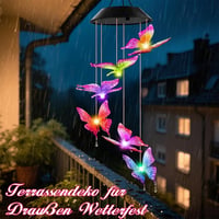 Winzwon Pillangó Szolár Szélcsengő Kültéri Kerti Lámpa Teraszra Balkonra - Butterfly 3