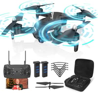 Wipkviey T26 FPV drón 1080P kamerával, összecsukható, 26-30 perc repülési idő 1