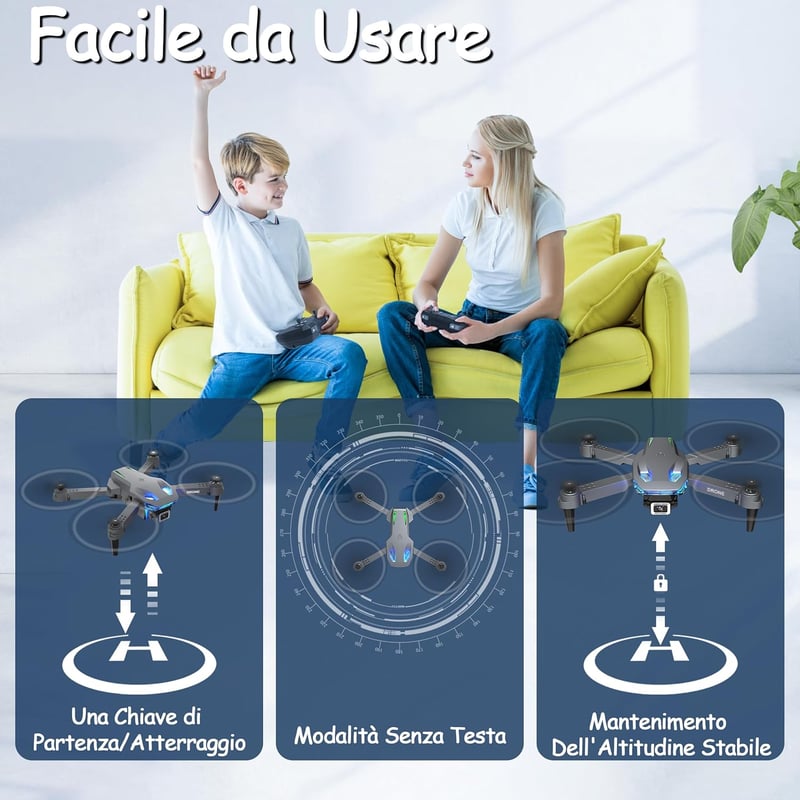 Wipkviey T28 Kamerás Drón 4K Quadcopter Távirányítóval