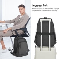 WIRABO 17.3 Colos Laptop Hátizsák Vízálló Iskolai Nagyméretű Backpack 6