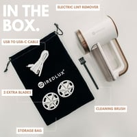 Aparat de curățat scame WiredLux reîncărcabil pentru haine și tapițerie, încărcare USB, 3 trepte de viteză, 6 lame cu protecție dublă 6