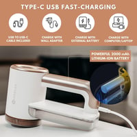 Aparat de curățat scame WiredLux reîncărcabil pentru haine și tapițerie, încărcare USB, 3 trepte de viteză, 6 lame cu protecție dublă 5