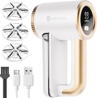 Aparat de curățat scame WiredLux reîncărcabil pentru haine și tapițerie, încărcare USB, 3 trepte de viteză, 6 lame cu protecție dublă 1