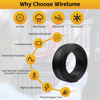 Wirelume 14 AWG 3 eres elektromos kábel 15m réz vezeték LED autó 3