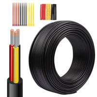 Wirelume 3x3mm² 12AWG Réz Elektromos Kábel 9m 5V/12V/24V PVC 7