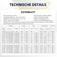 Wirelume 3x2mm² 30FT Alacsony Feszültségű Réz Kábel 5V/12V/24V PVC Szigetelésű 2