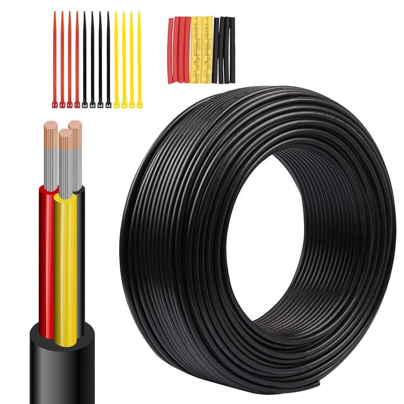 Wirelume 3x3mm² 3 eres elektromos kábel 10m PVC alacsonyáramú vezeték