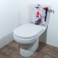 Bočný plavákový ventil pre WC nádržku Wirquin Jollyfill 10723581, 3/8" mosadzná prípojka, sivý 3