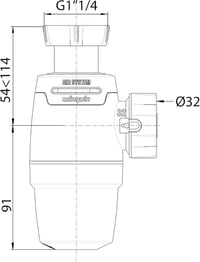 Wirquin Neo Air 32mm szifon szellőzőszelep szivárgásmentes 5