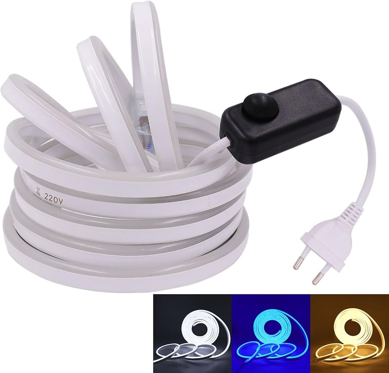 Wisada 5M 220V LED szalag 2835 dimmelhető 120LED/m meleg fehér