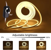 Wisada 5M 220V LED szalag 2835 dimmelhető 120LED/m meleg fehér 5