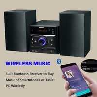 WISCENT 30W Hi-Fi Rendszer Bluetooth-szal - CD/DVD Lejátszó, FM Rádió, USB, AUX Bemenet, Kompakt Sztereó Hangrendszer Távirányítóval

AI: I' 3