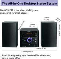 WISCENT 30W Hi-Fi Rendszer Bluetooth-szal - CD/DVD Lejátszó, FM Rádió, USB, AUX Bemenet, Kompakt Sztereó Hangrendszer Távirányítóval

AI: I' 5