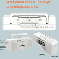 Player de casete retro WISCENT WTB-795 cu USB/Bluetooth/radio AM/FM și microfon 9