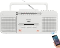 Player de casete retro WISCENT WTB-795 cu USB/Bluetooth/radio AM/FM și microfon 1