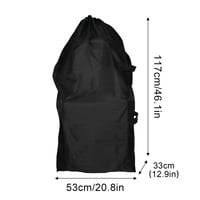 Wisebom vodootporna torba za dječja kolica za zrakoplov - crna - 117x53x33 cm 2