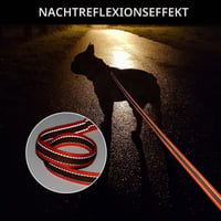 Wisedog dlhé vodítko pre psov na výcvik privolania, s reflexnými prvkami, oranžové, 3 m, ľahké a protišmykové 4